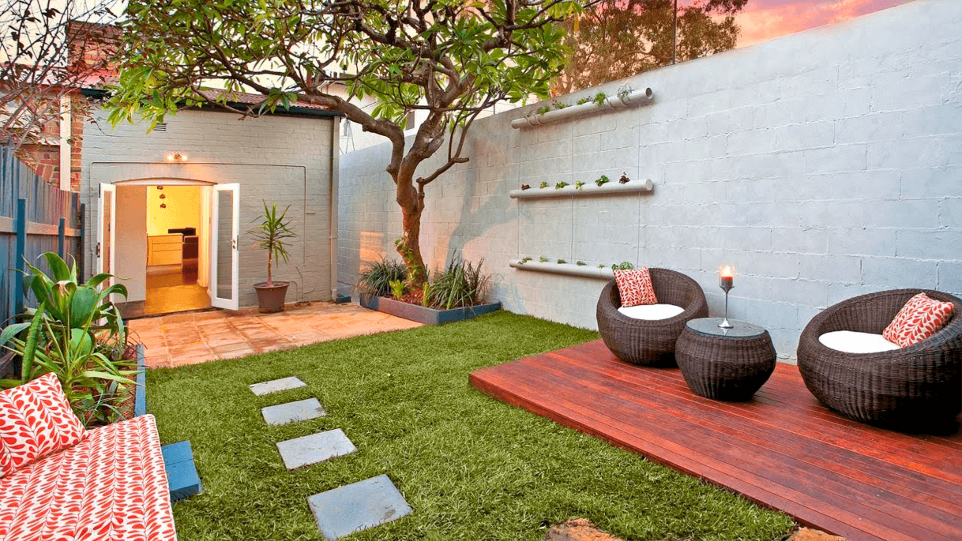 Meticulously designed garden after Lafayette pool removal
